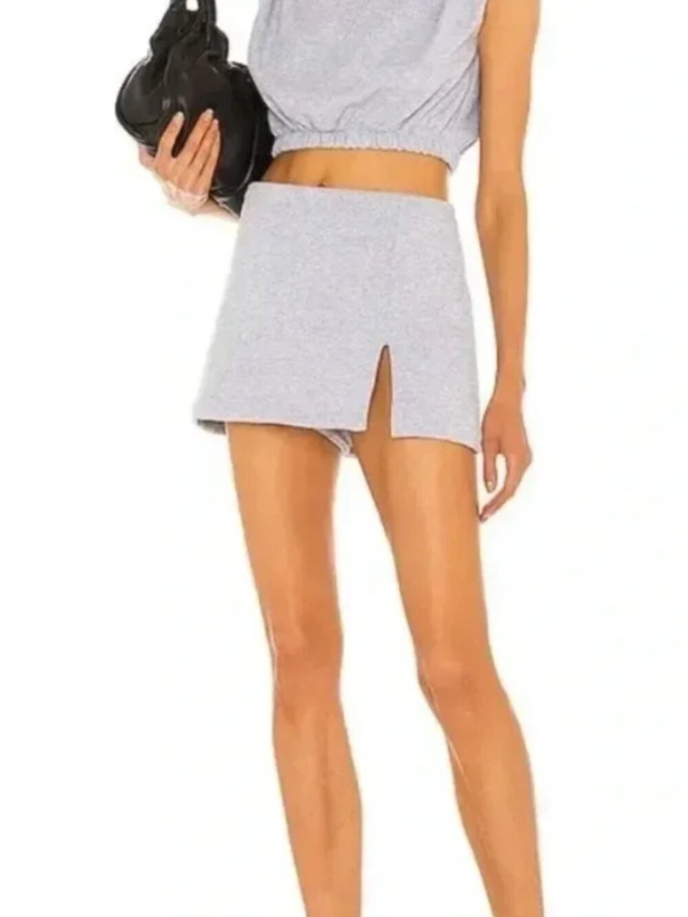 Amanda Uprichard Grey Mini Skirt Size Large